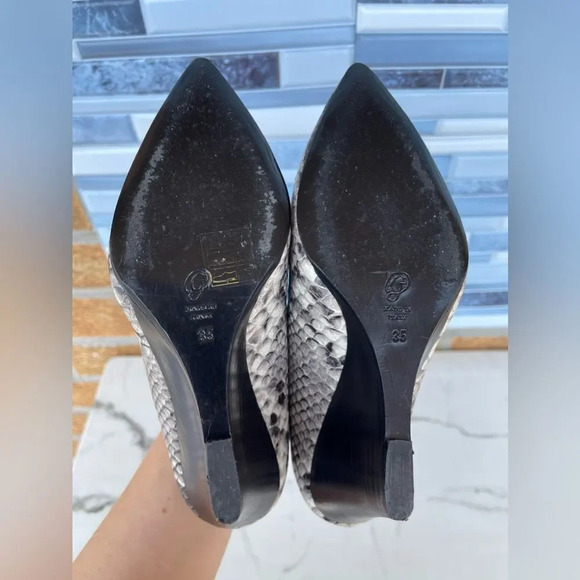 M.Gemi  Snakeskin Print Wedge Heels 35 - Picture 6 of 12